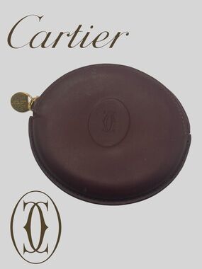 CARTIER Burgundy Coin Purse